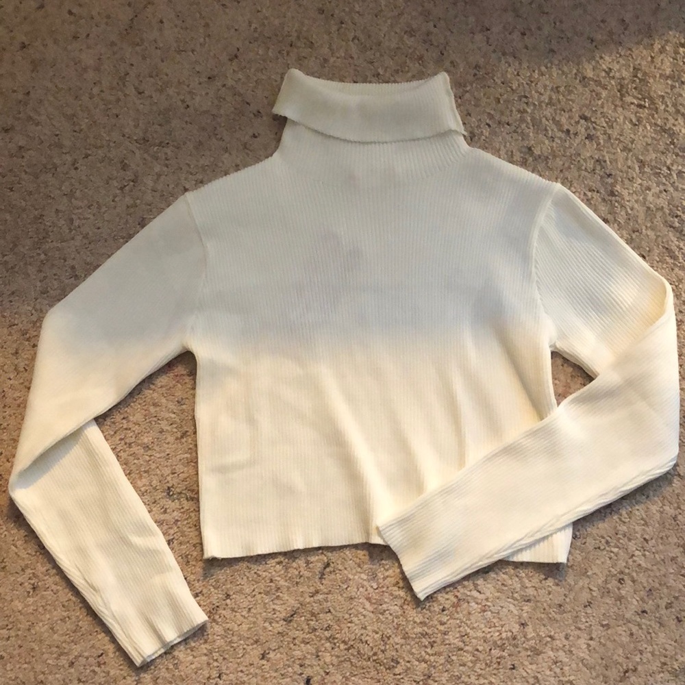 Cropped turtleneck shirt